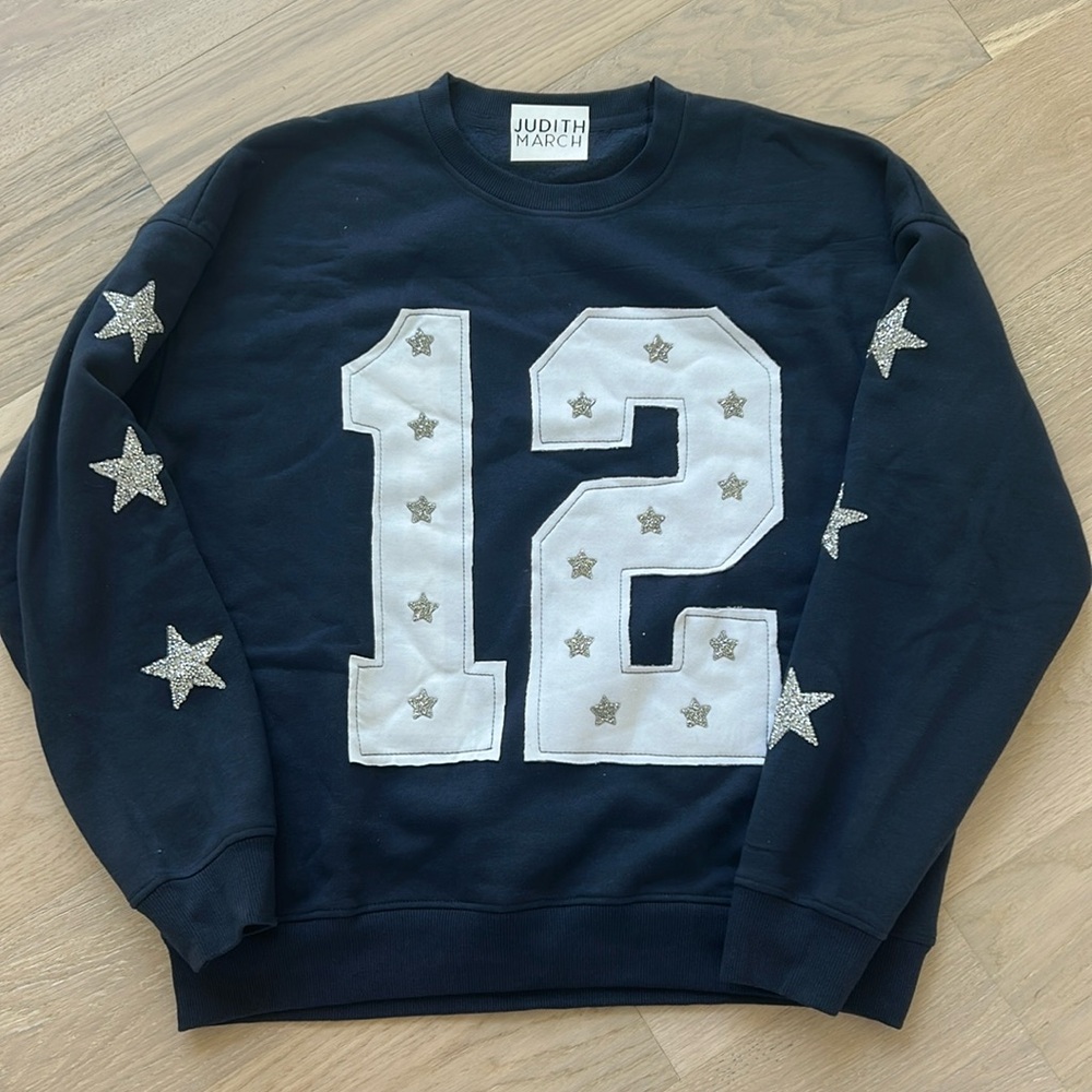 Judith March Custom Number Sweatshirt Navy